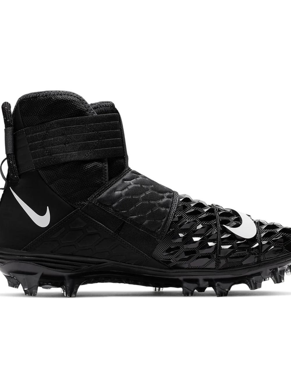 Nike Force Savage Elite 2 Mens Sz 16 Black White Football Cleats AH3999-001 NEW
